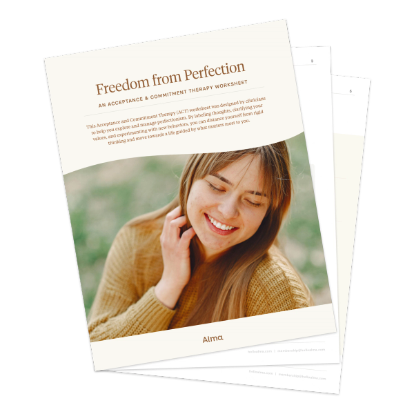 Freedom from Perfection: An ACT Worksheet