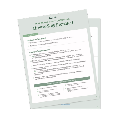 Insurance Audit Checklist