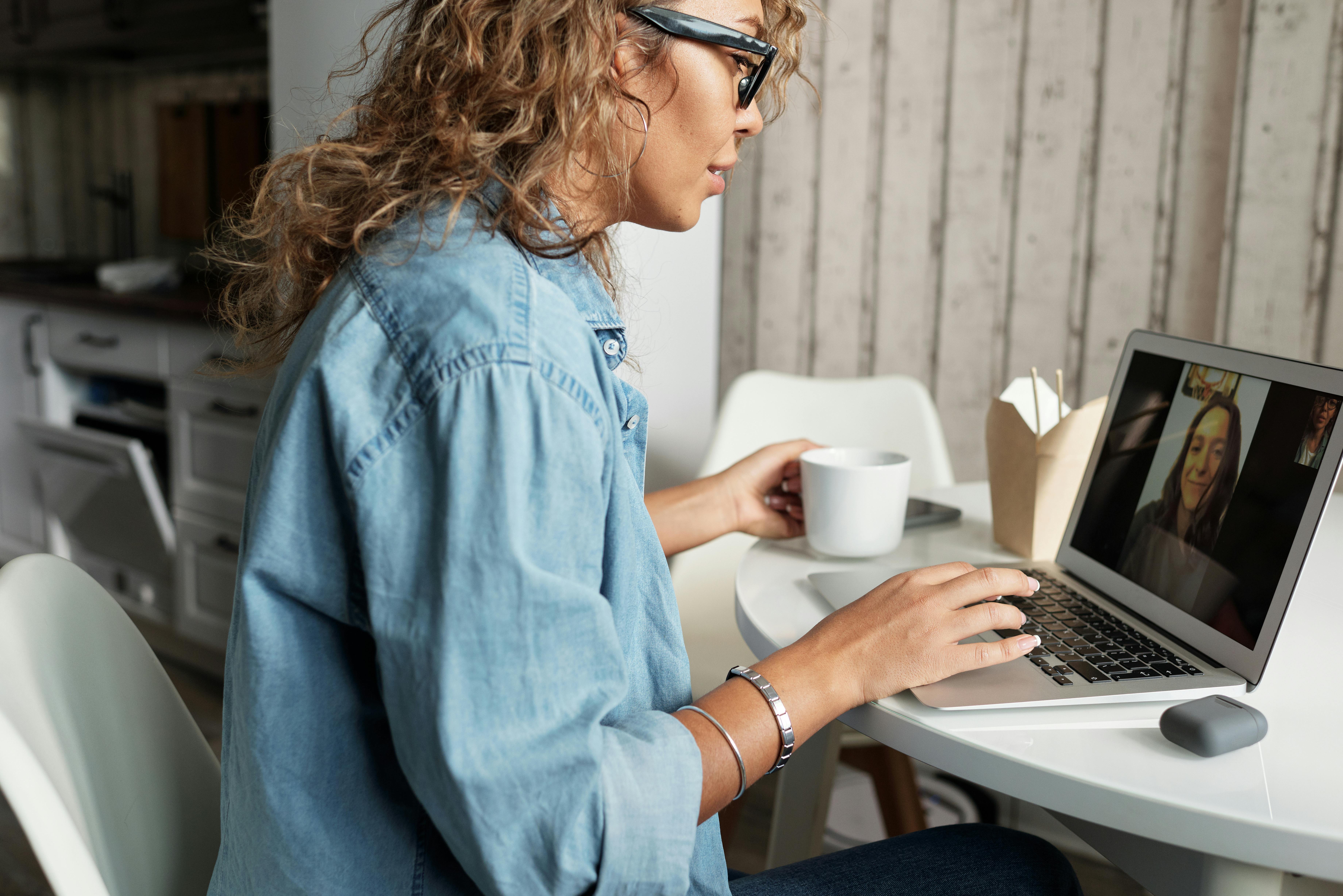 Woman-typing