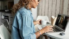 Woman-typing