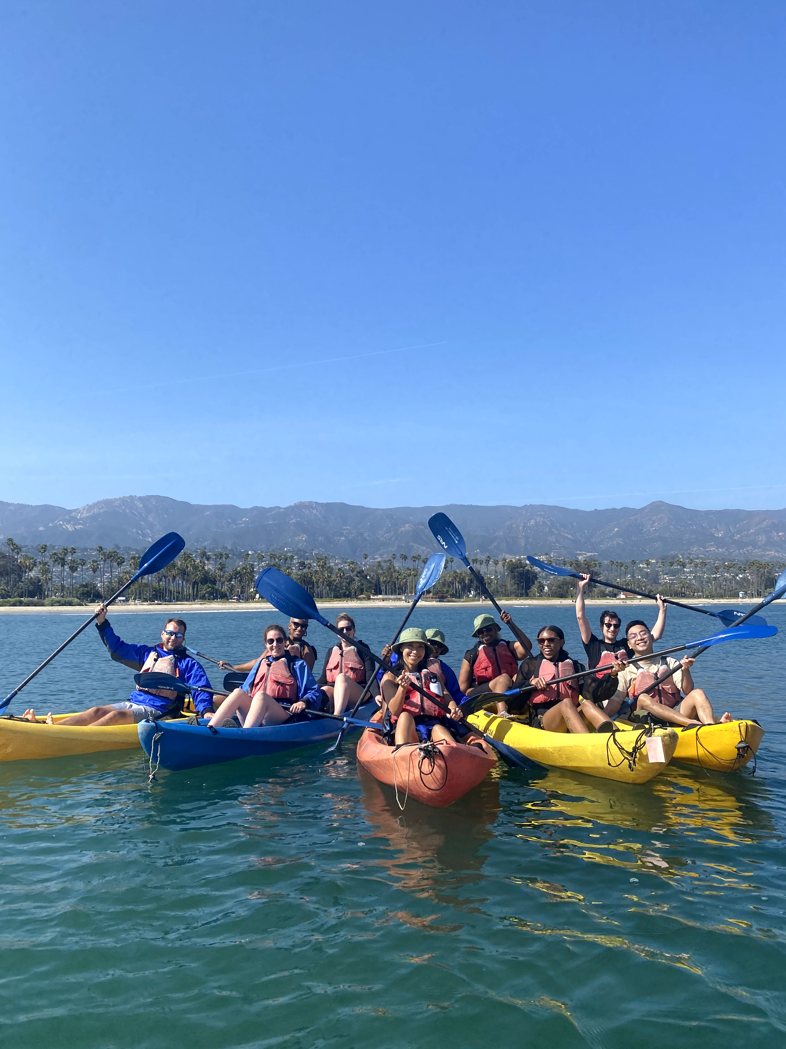 Various images of team collaboration and bonding