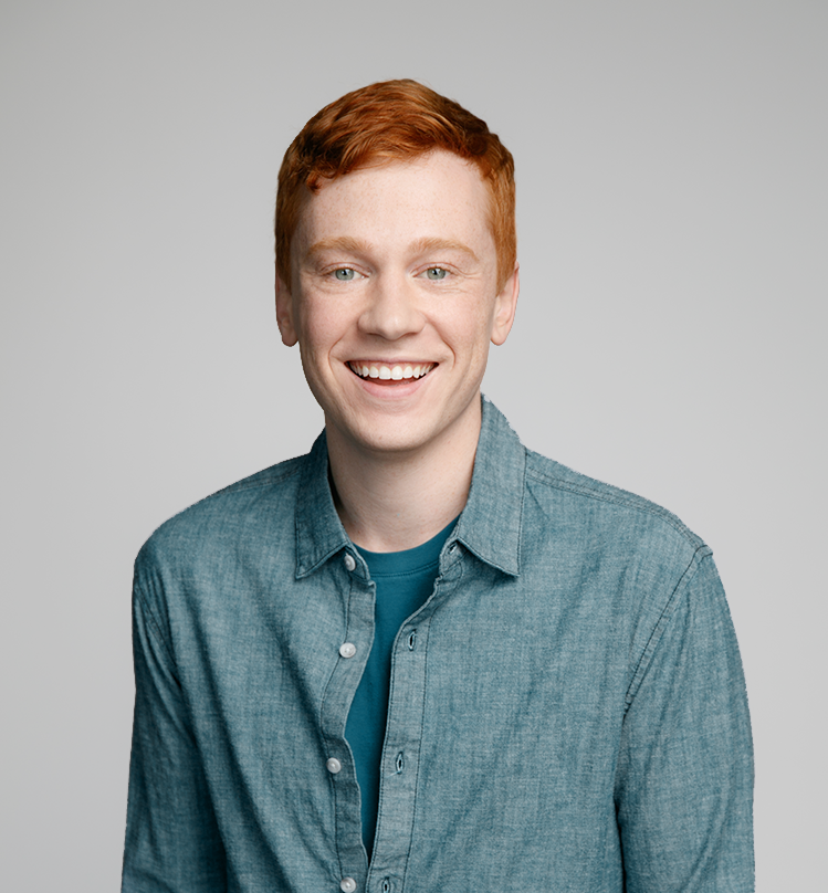 A headshot of Kevin Doherty, content marketer at Alma.