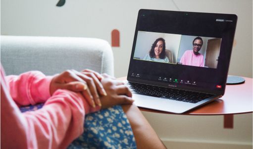 Alma therapist conducting telehealth session