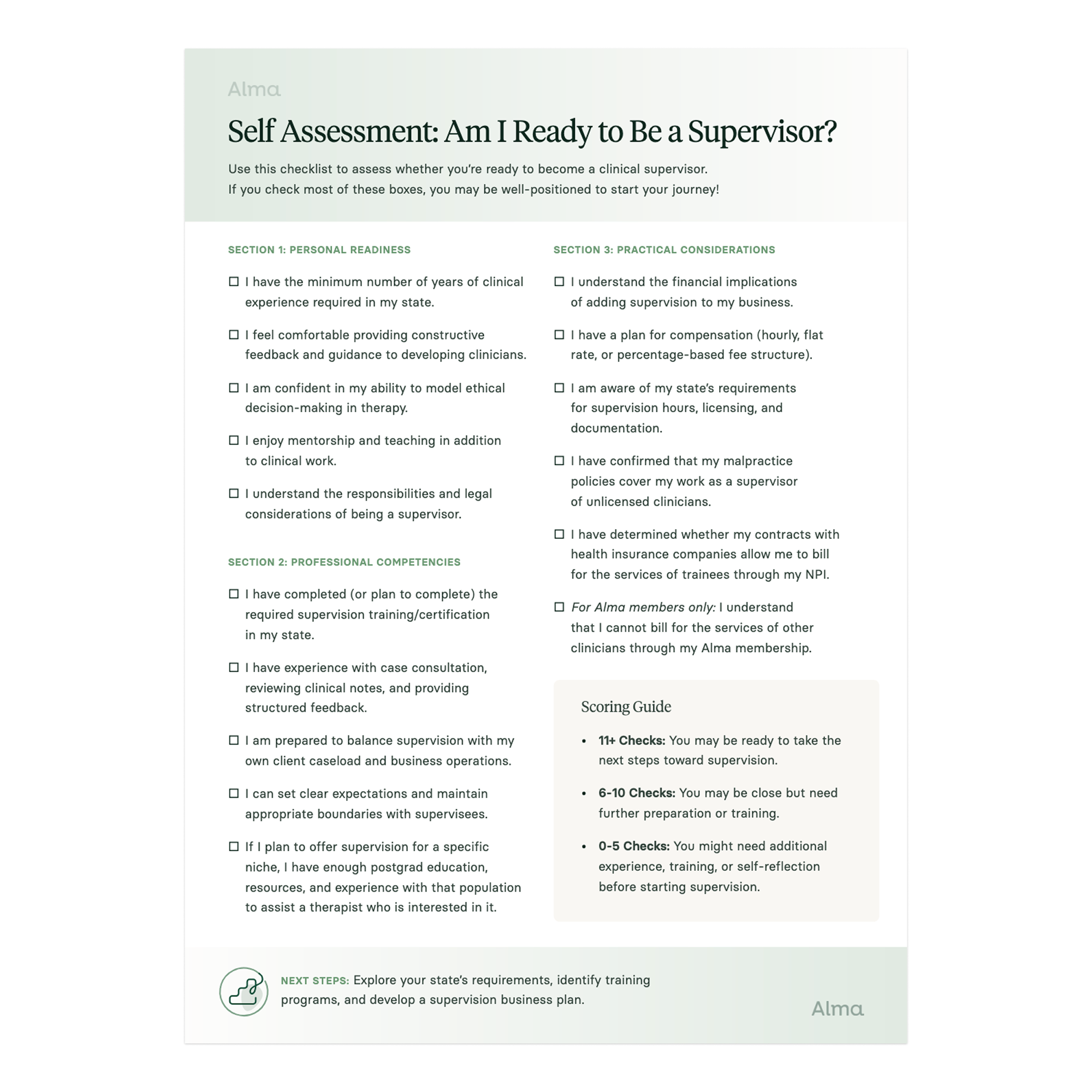 self assessment pdf 