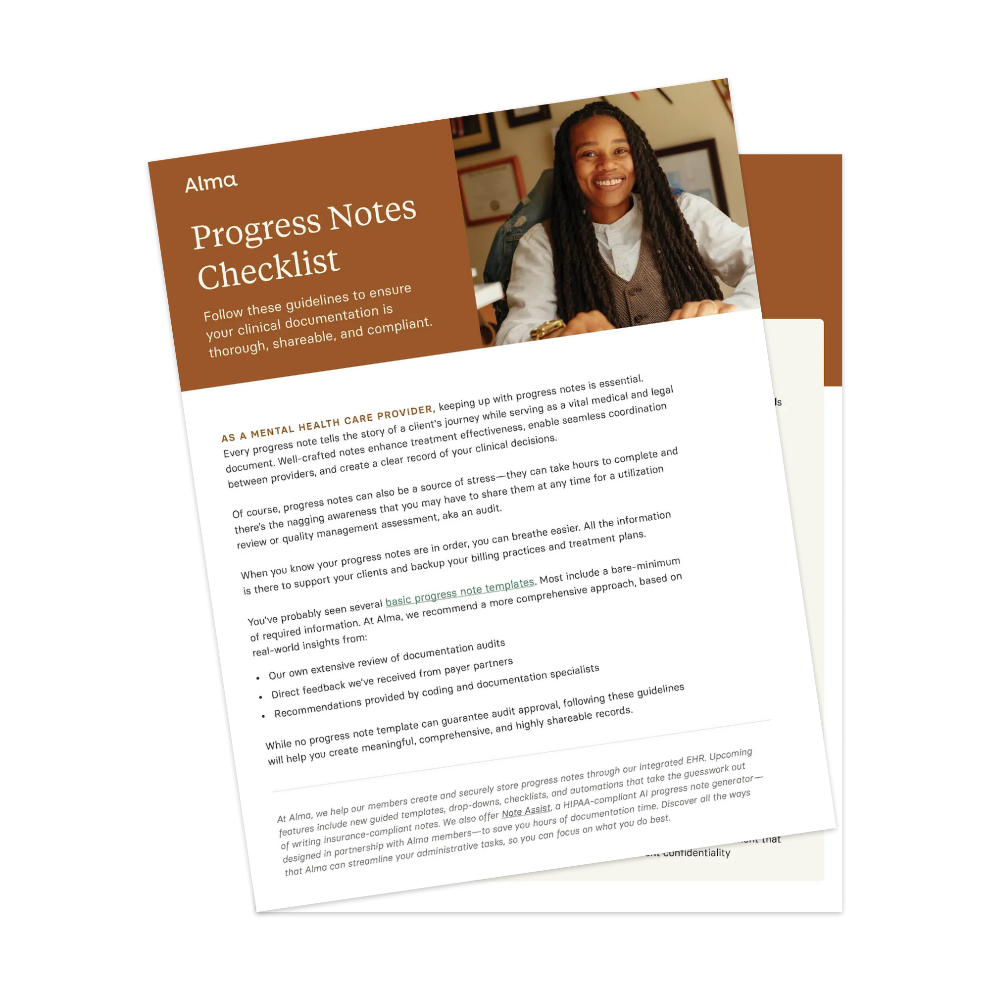 Compliant Progress Notes cheatsheet pdf