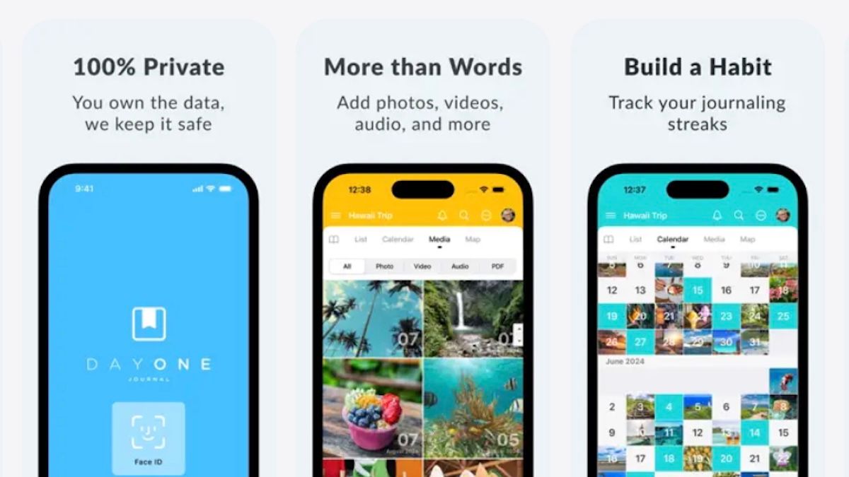 Screenshot of Day One journalling app