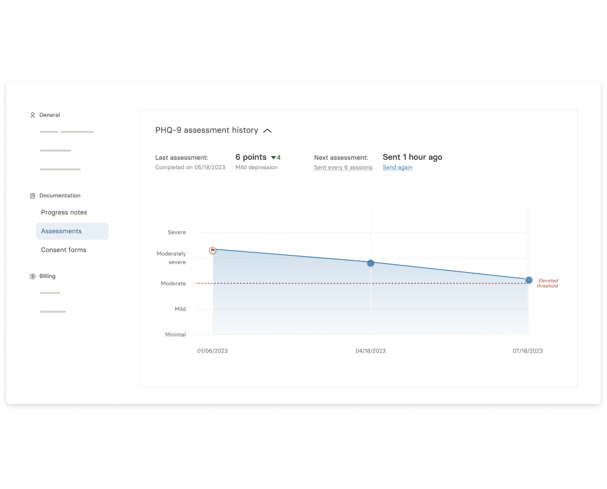 Alma's assessment tool