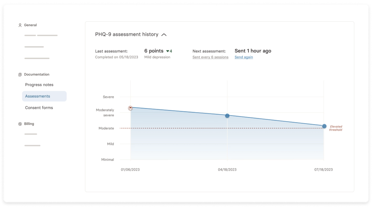 Alma's assessment tool