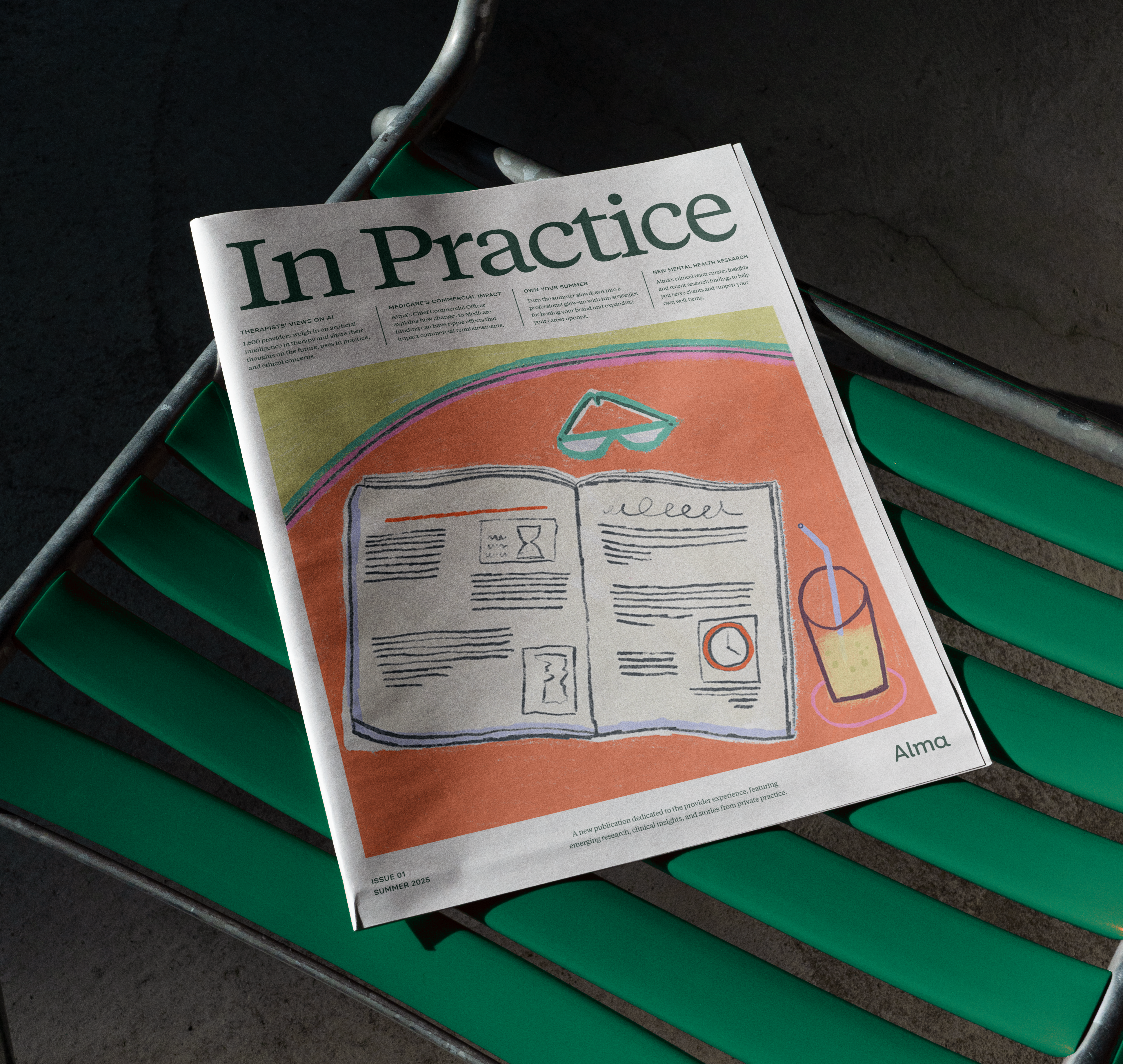 Copy of In Practice on a chair