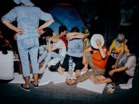 People gathered by Democratic Party are blocking the Ministries to protest newly elected Government and to not let anyone from it to get inside. Chisinau, Republic of Moldova. | DER GREIF