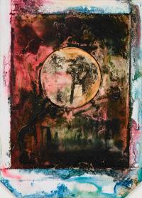 "Overbooked #02," Polaroid & analog Back and White Baryt Print, 15 x 11 cm , 2023 | DER GREIF