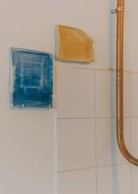 Ceramic Tiles, Cyano Imprint (Before and After Rusting) | DER GREIF