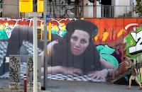 A 40-square-metre street poster in Barcelona, made with the artist Teo Vázquez. | DER GREIF