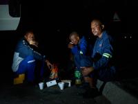 Truck drivers having dinner, Secunda old mall, 2024 | DER GREIF