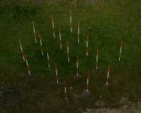 Ranging rods marking the site of "Neanderthal 1", the remains of the first recognized Neanderthal | DER GREIF