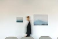 Installation view, Katya Ilina, "Beyond Measure", 2023 / Thomas Martin, "Untitled from the series Faults", 2024 © Keith Kaselampao | DER GREIF