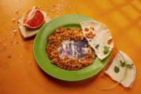 Glenna Jennings and Jalisa Robinson, "How do you take yours? (with flour tortilla and chorizo)",2025 | DER GREIF