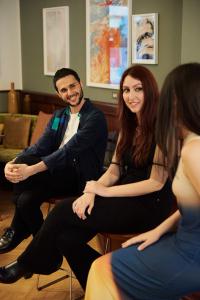 Alex Valentina, Claudia Fuggetti and Chiara Bardelli-Nonino at Der Greif Studio Artist-led Event | DER GREIF