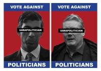 Posters of the generated campaign "I am not a politician" | DER GREIF
