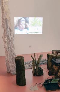 Installation view of Hiền Hoàng's open studio | DER GREIF