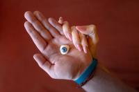 Love and tenderness over a prosthetic eye. | DER GREIF