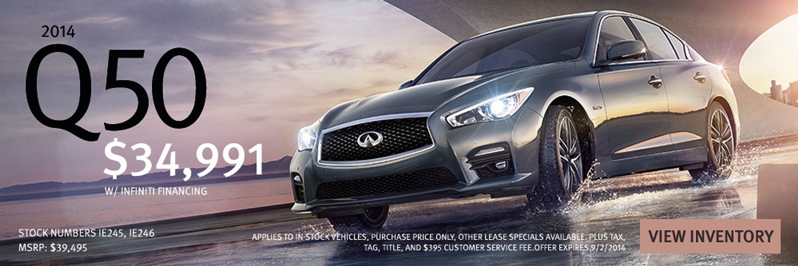 Infiniti Q50 web banner