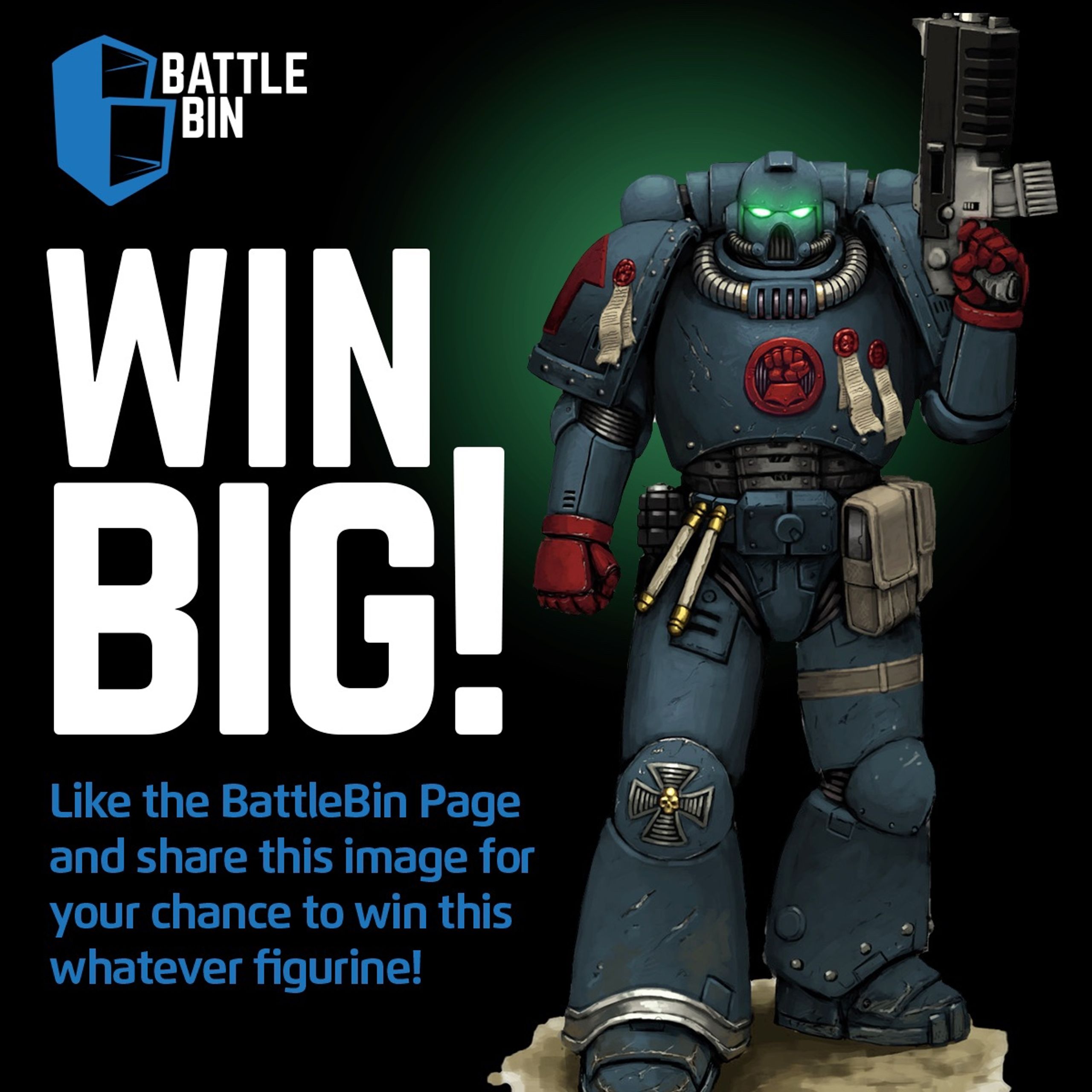 Social giveaway template, square format