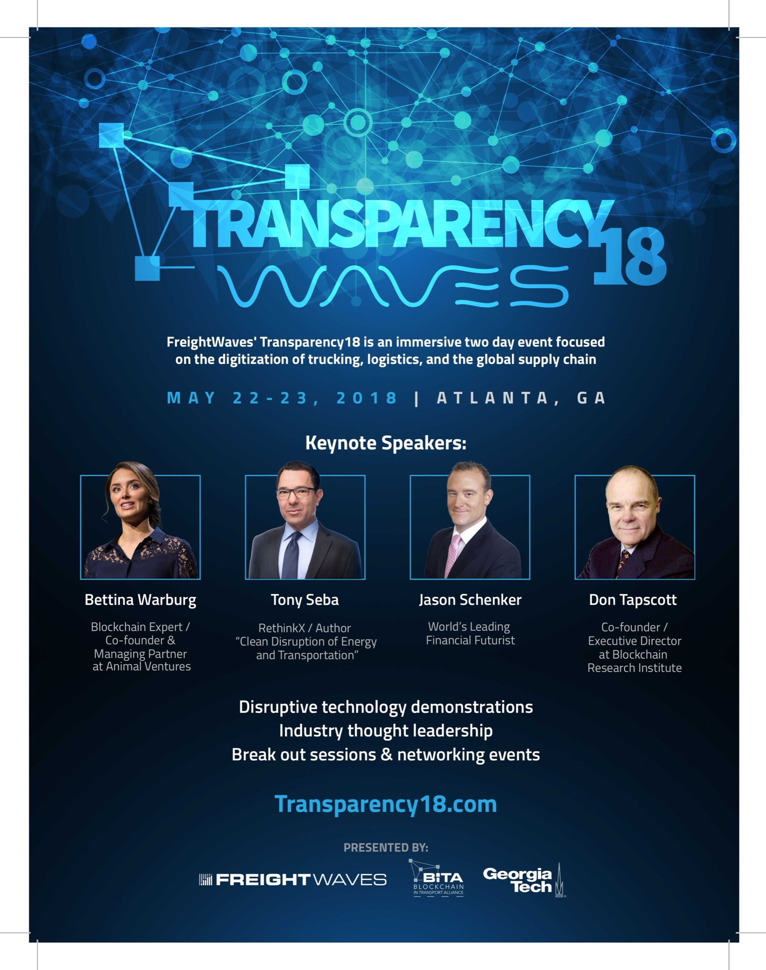 Transparency18 sponsor print ad