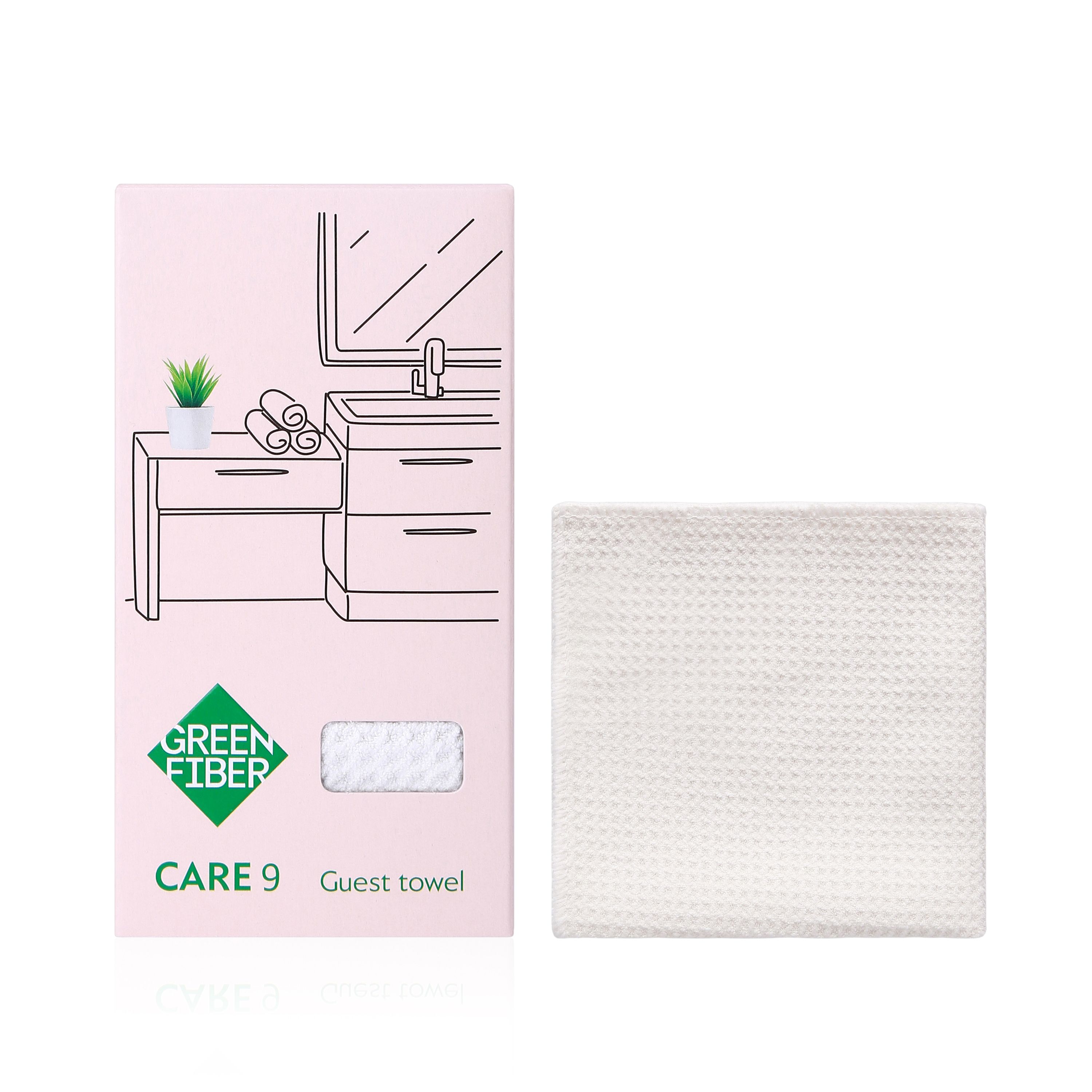Green Fiber CARE 9: вафельное полотенце для гостей