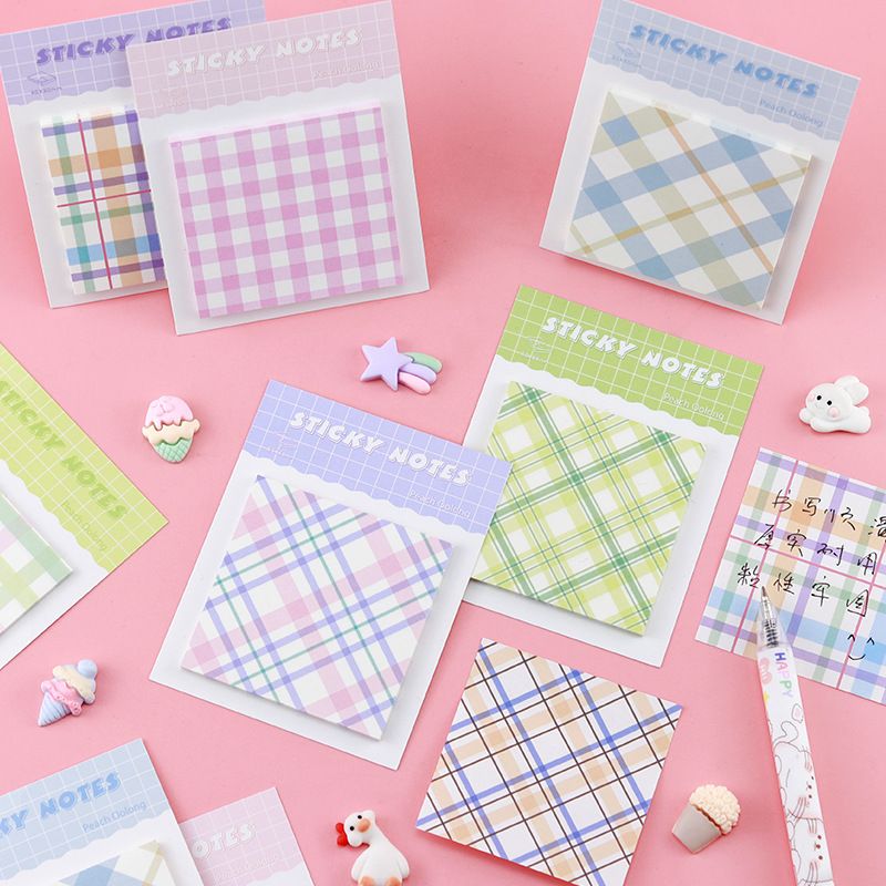 Plaid Sticky Notes