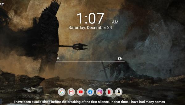 Enhance Your Browsing Experience with MeaVana Chrome Extension's Lord of the Rings Theme