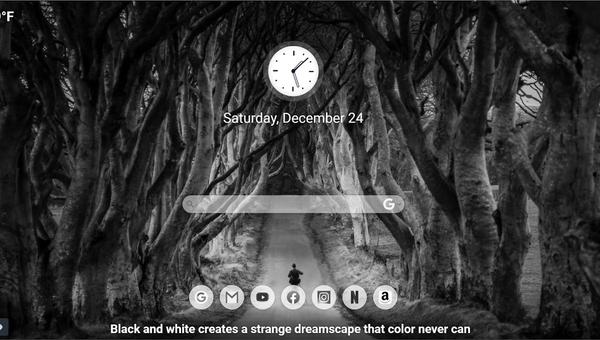 Embracing Simplicity: MeaVana Chrome Extension Turns Black and White into Timeless Wallpaper Art