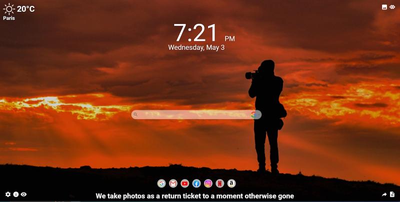 Photographer shooting a beautiful sunset on MeaVana