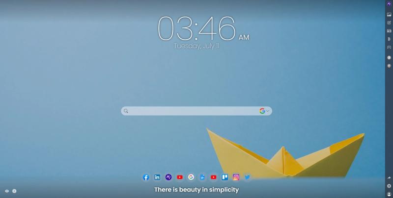 Paper boat on MeaVana Minimal topic