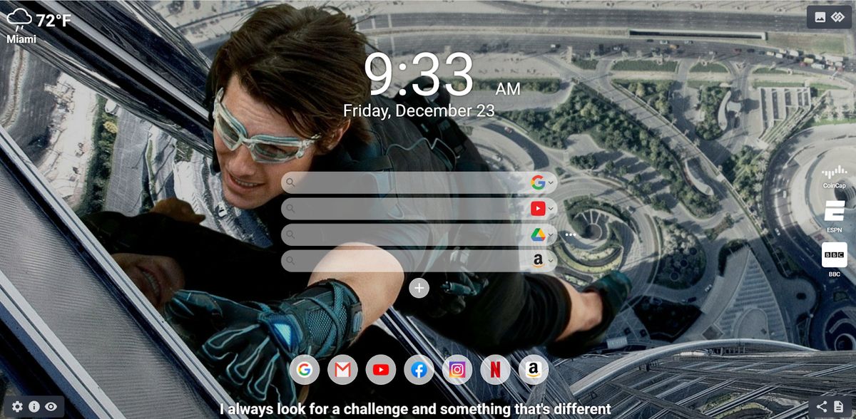 Reliving the Thrills: Tom Cruise's Most Action-Packed Scenes Captured by the MeaVana Chrome Extension