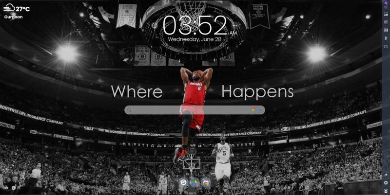 LeBron dunking on MeaVana