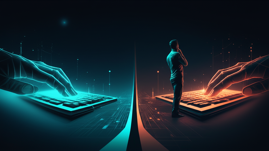 Two paths diverging - AI to type faster vs. questioning why type at all