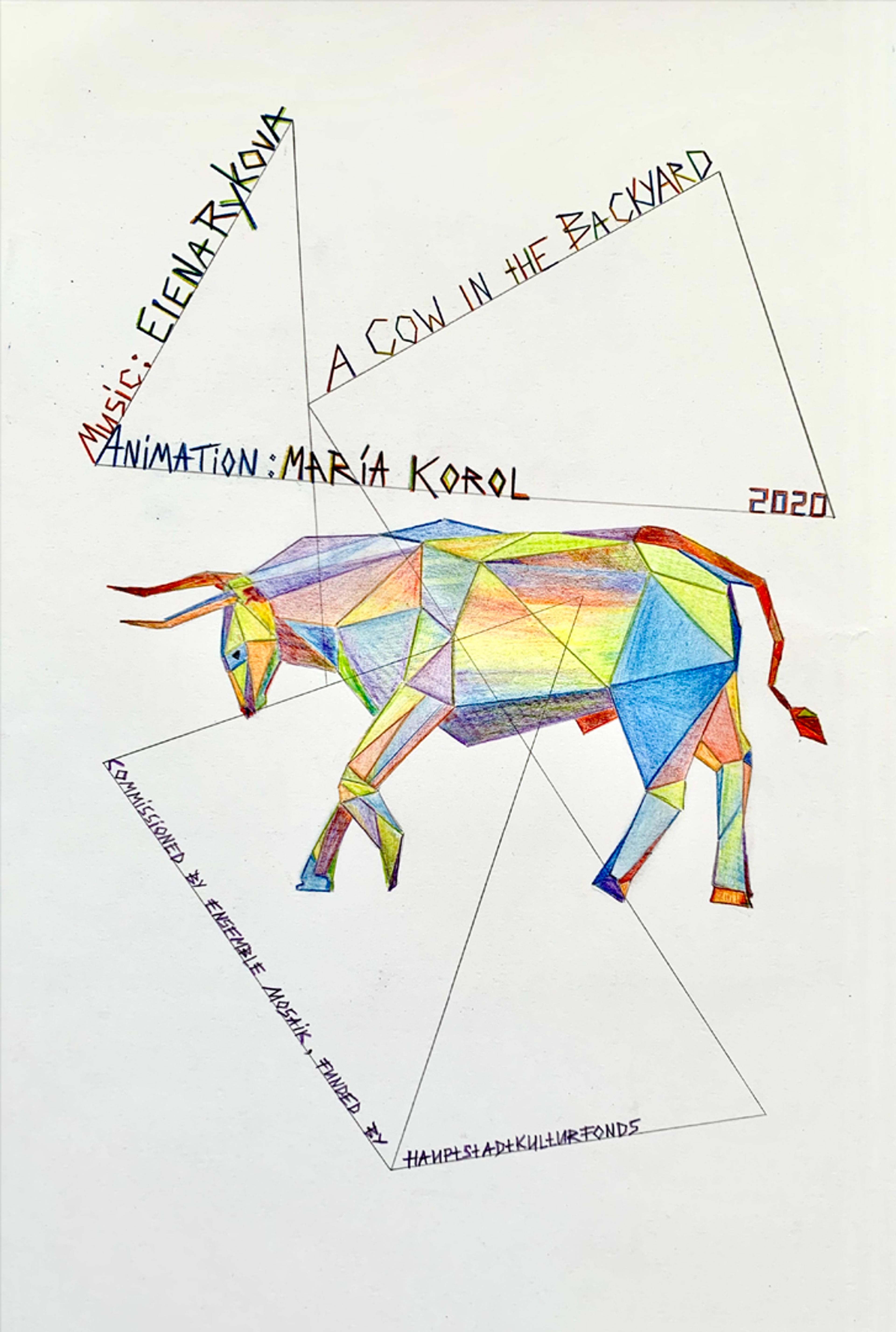 Elena Rykova et María Korol_A Cow in the Backyard (Score) ©Elena Rykova