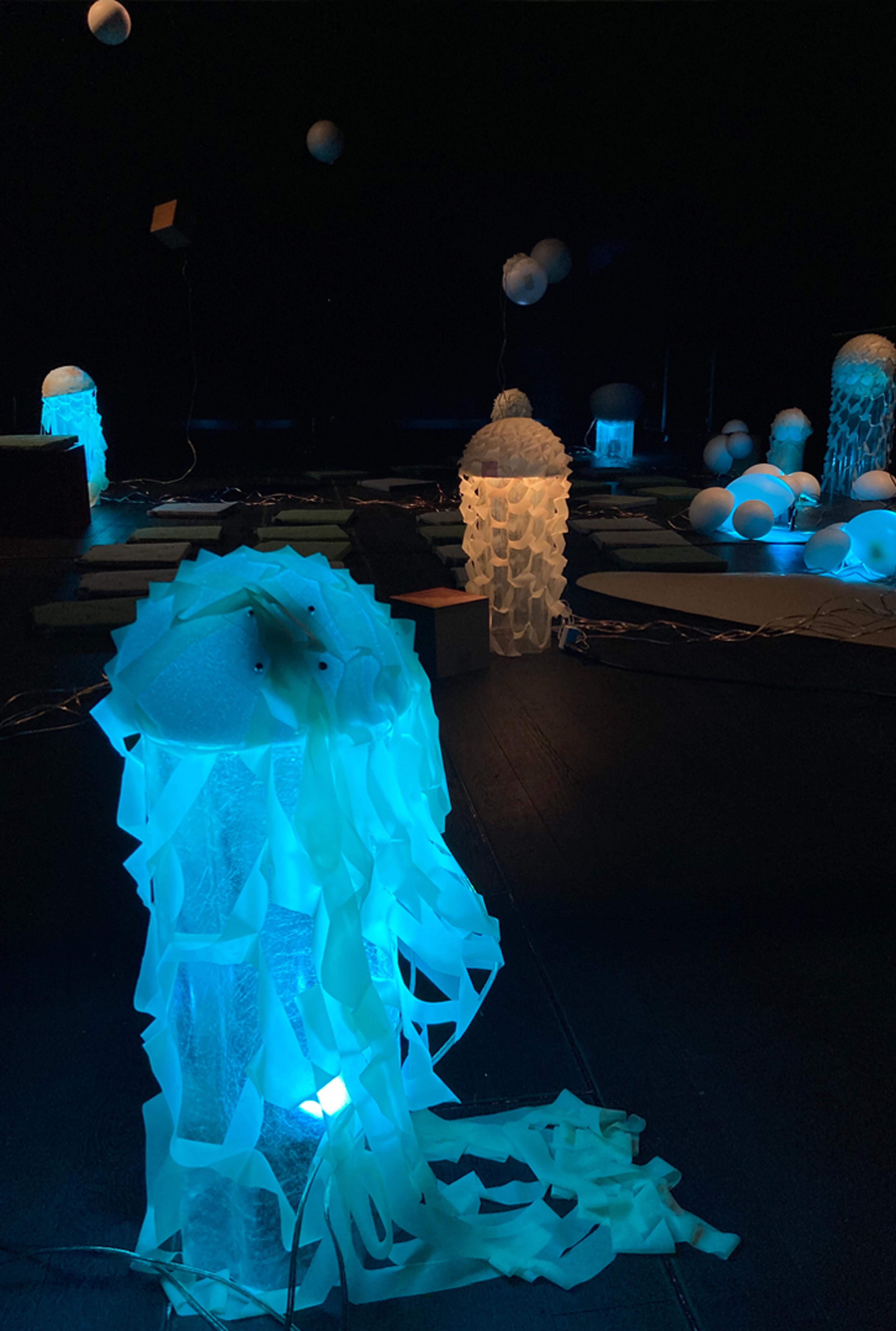 Katharina Rosenberger, DRIFTERS – a sprawling performance for contrabass clarinet and underwater sculptures amplified using transducers
