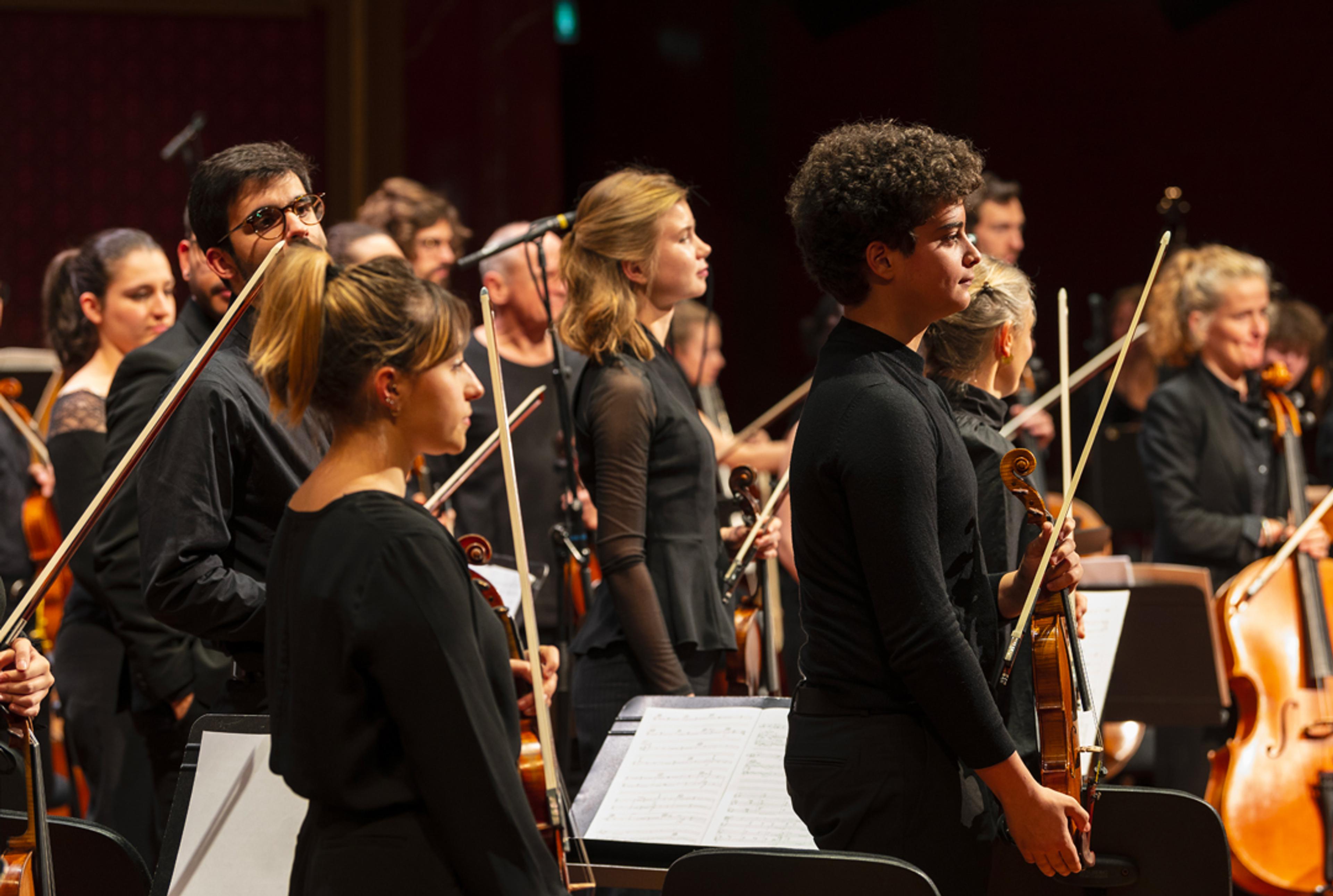 Étudiant·es de la Haute école de musique de Genève ©Carole Parodi