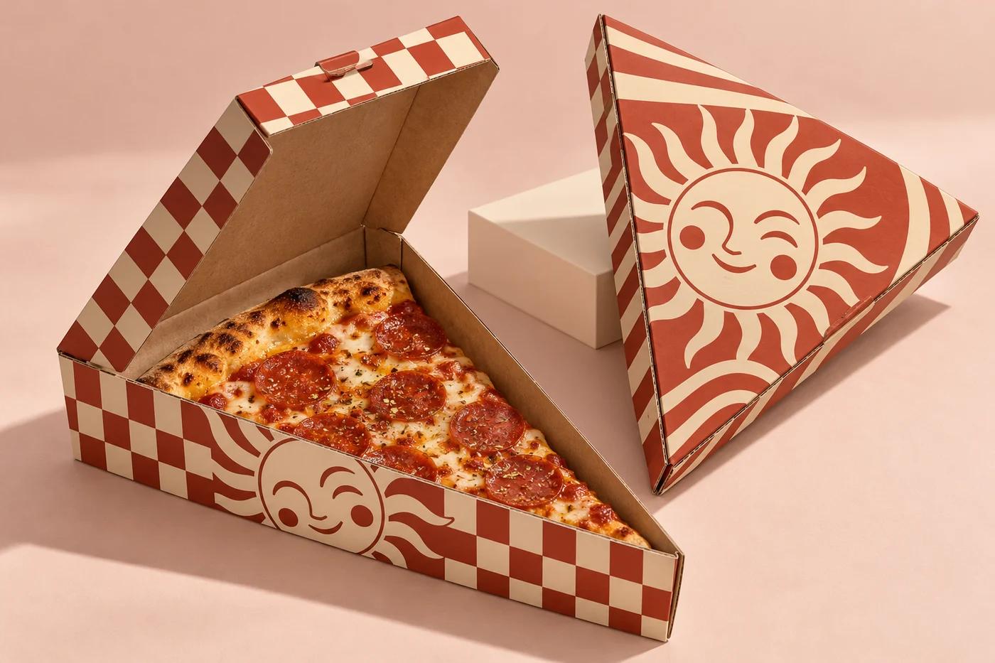 Custom printed single slice cartons