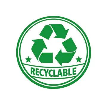 Recyclable packaging icon