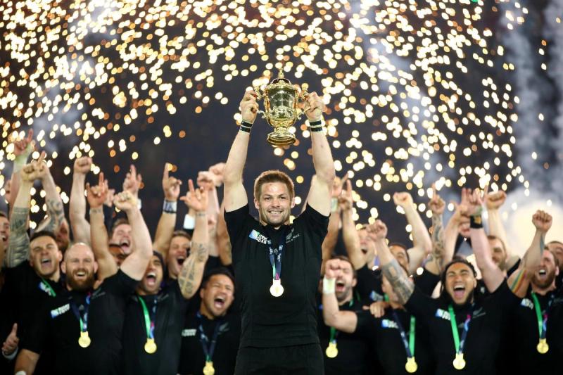 New Zealand All Blacks World Cup celebration 2025