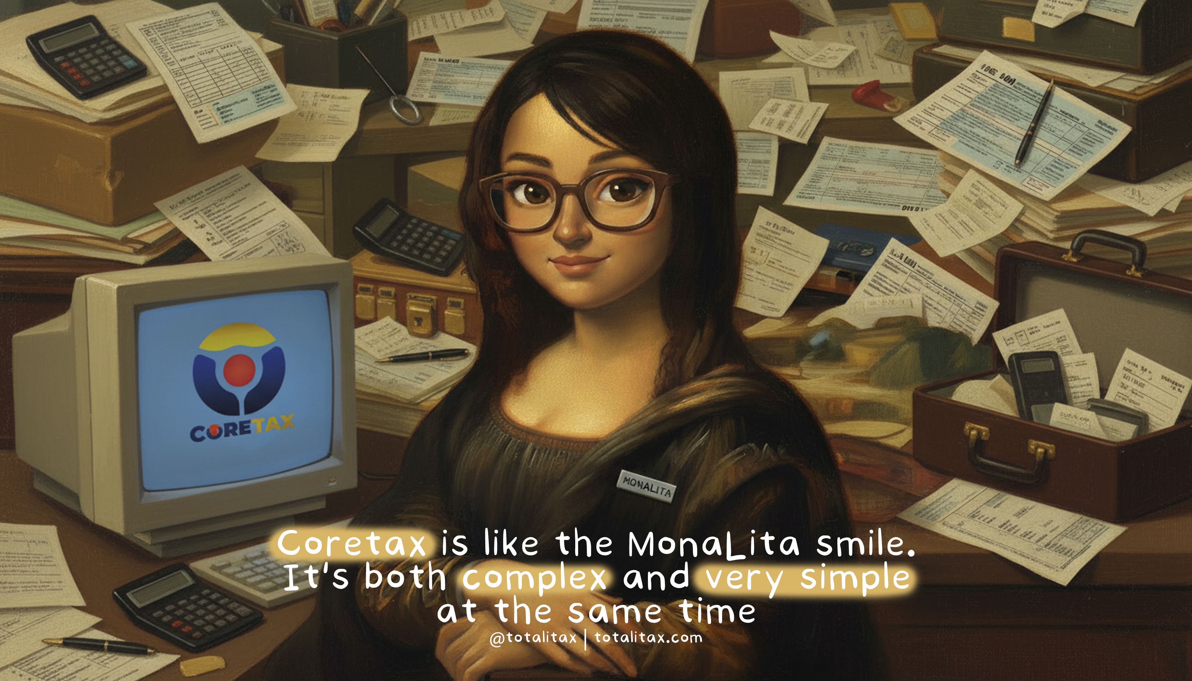 Coretax is like the Mona Lita smile, its both complex and very simple at the same time
