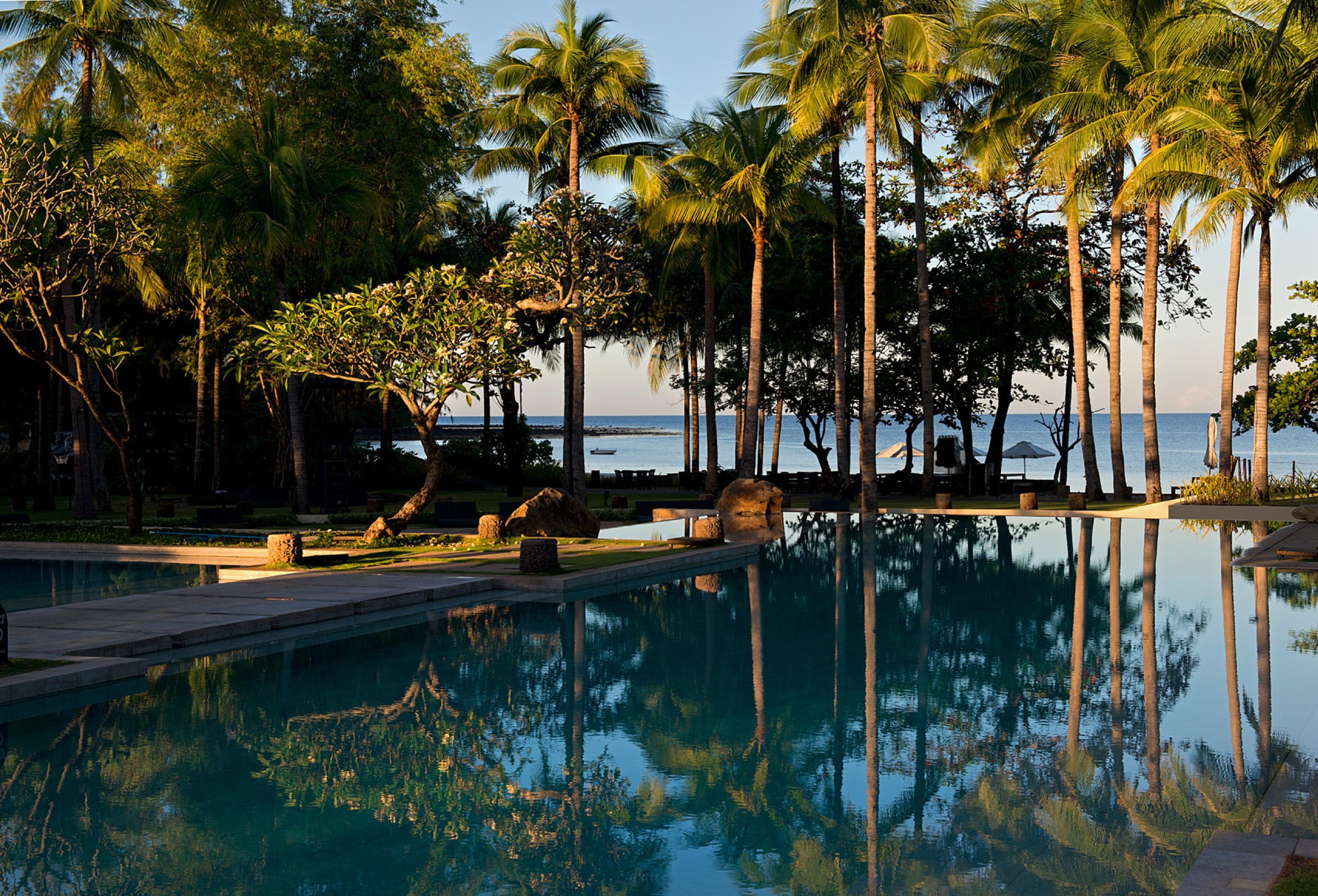 The swimming pools at the Anvaya Cove Beach & Nature Club, Morong, Bataan