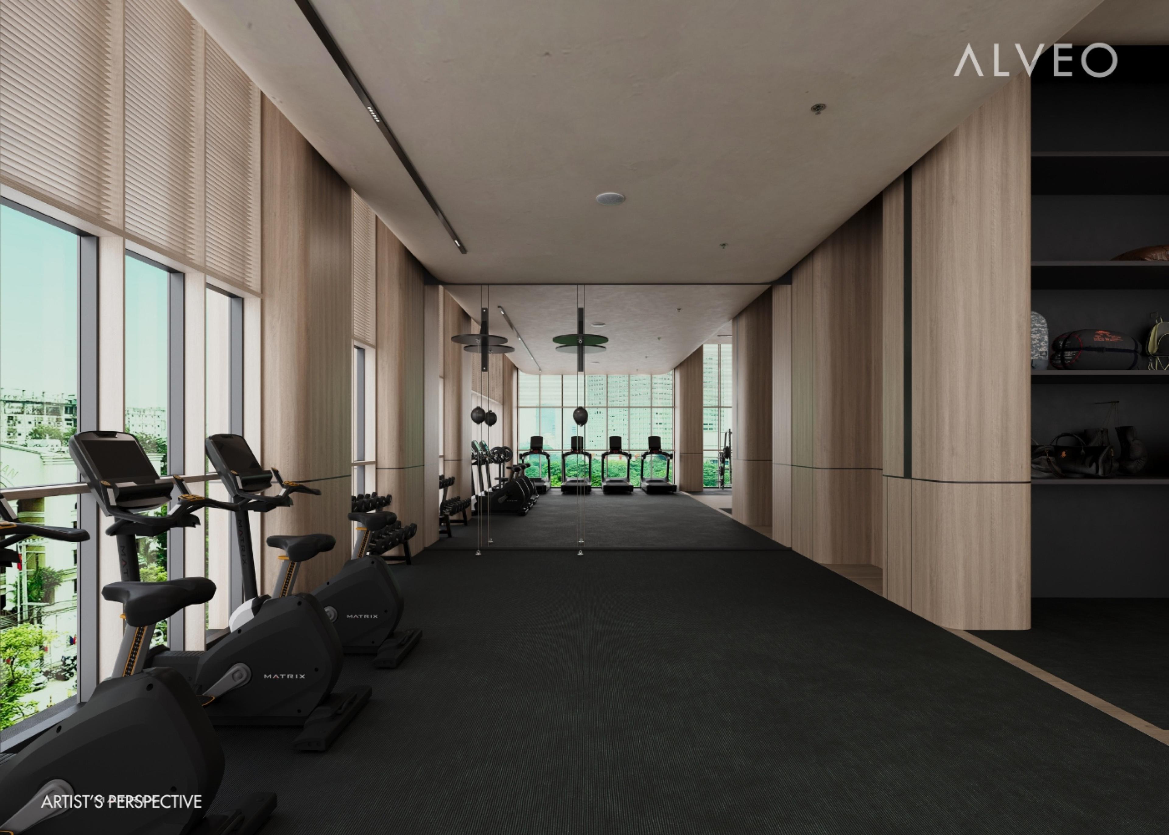 The gym at Vertis Residences, Quezon City