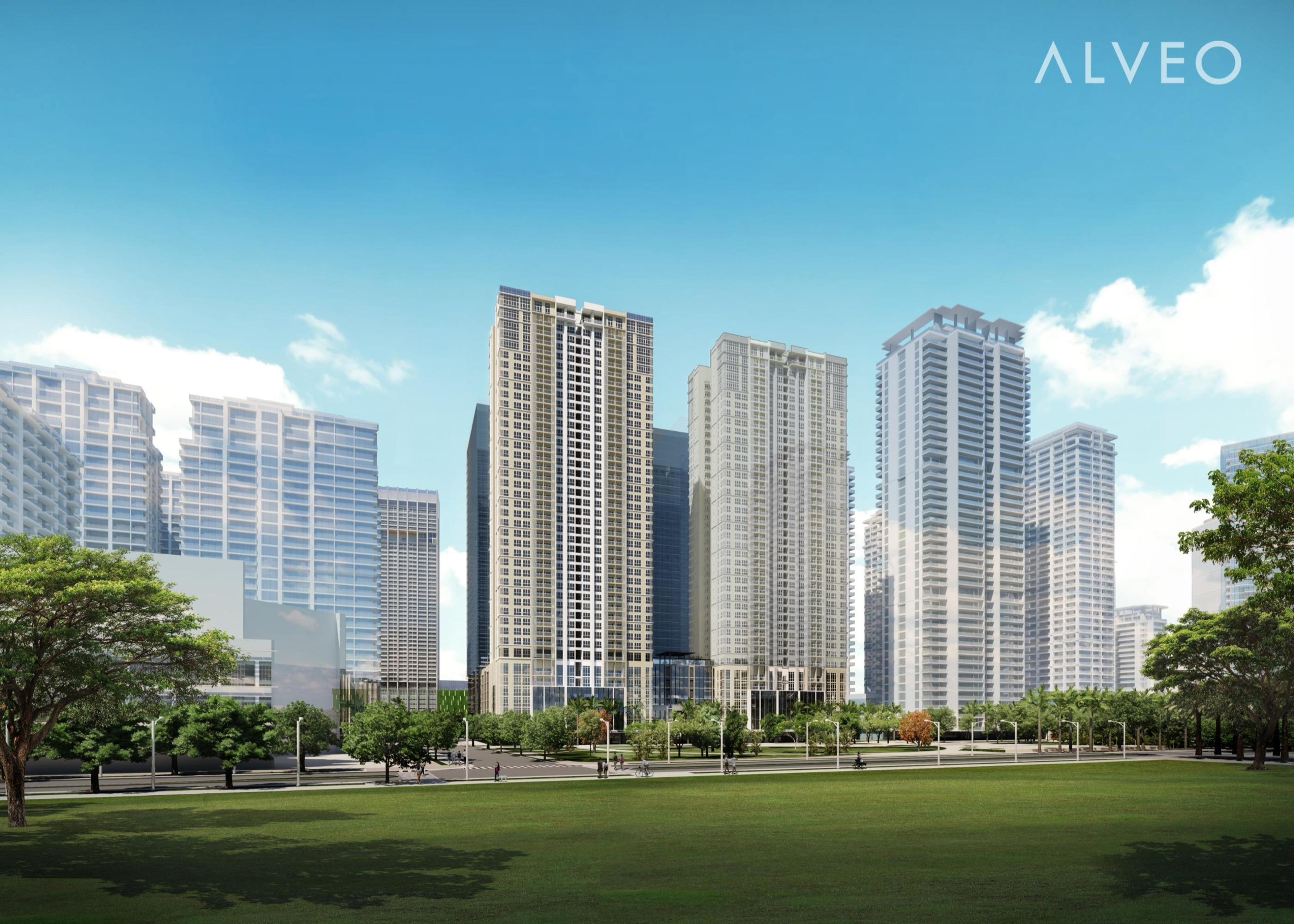 Render of The Lattice at Parklinks tower facade, Pasig City