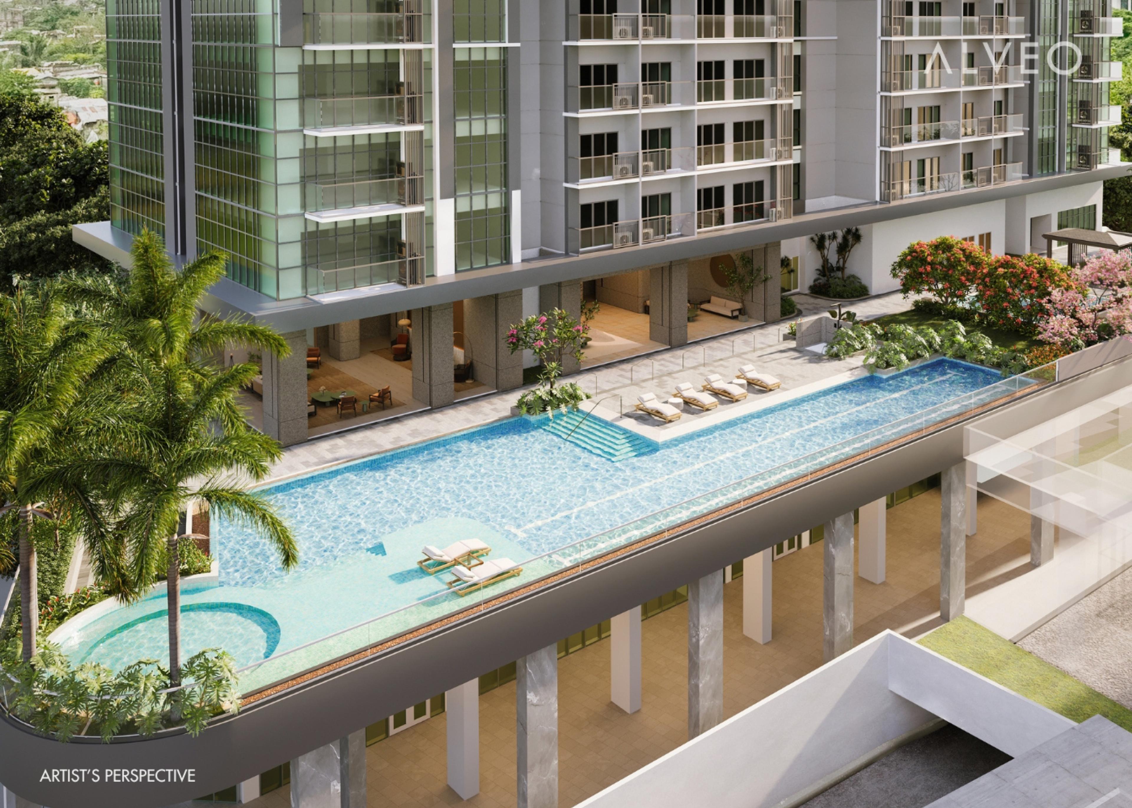 The amenity deck at Vertis Residences, Quezon City