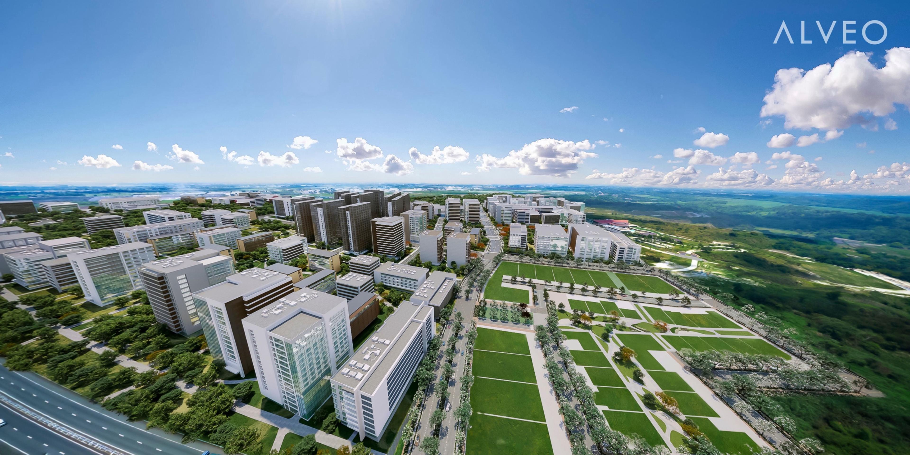 Render of the Alviera City Center near Versala, Porac, Pampanga