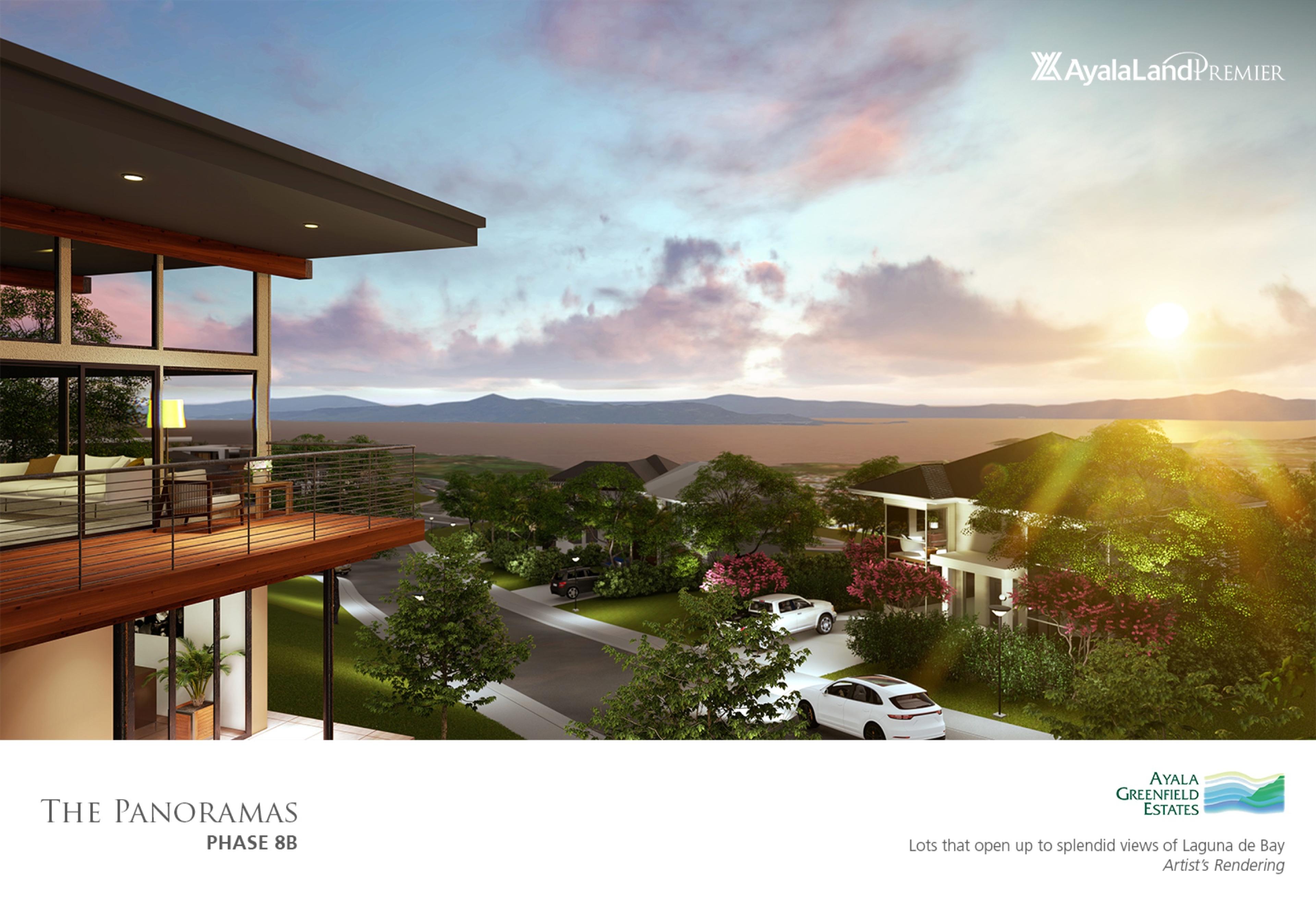 Elevated residential lots and valley views at The Panoramas, Ayala Greenfield Estates, Laguna